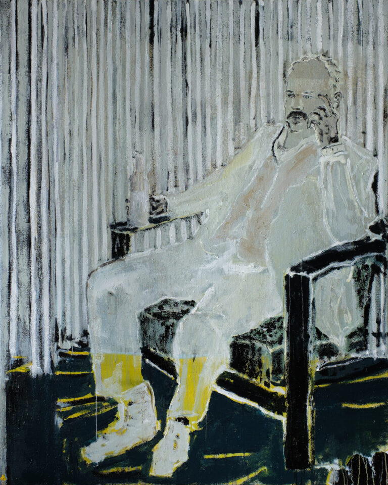 Antony Valerian, BETON ROSA 200 X 160 cm  , oil on canvas 2023