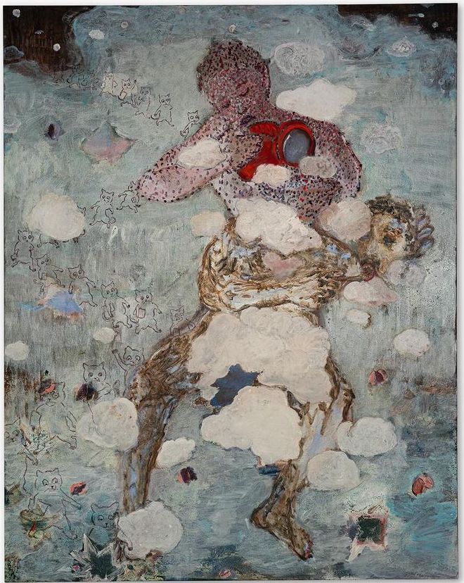 Antony Valerian, ONE DAY IN COMA, MAYBE A LITTLE LONGER, 200 x 160 cm , oil on cancas